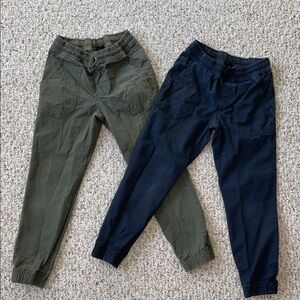 art class Kids' Joggers in Green and Dark Blue